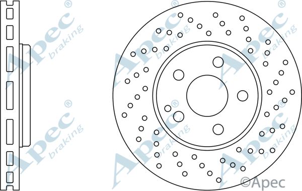 APEC BRAKING Тормозной диск DSK2307